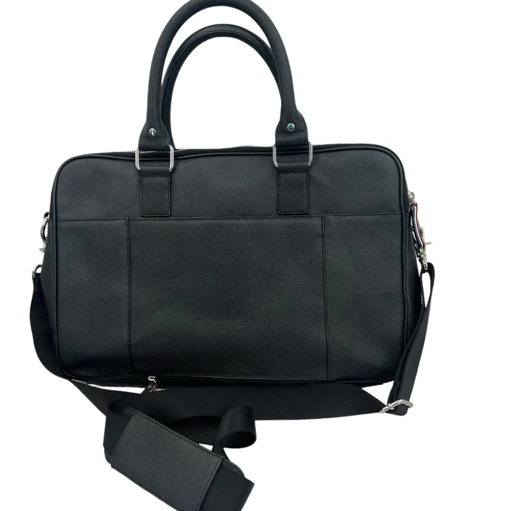 Cole Haan x American Airlines Pebbled Leather‎ Slim Brief Case Laptop Bag